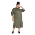 thumbnail image 1 of George Women's Plus Hooded Fleece Midi Dress, 1 of 6
