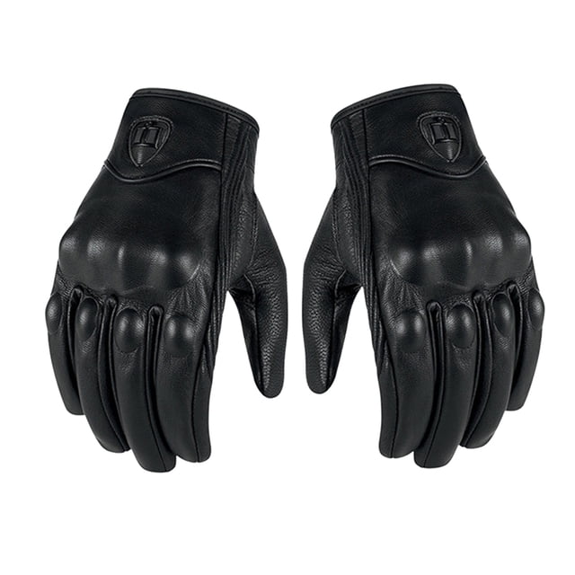 Labymos Genuine Leather Gloves Motorcycle GP Glove Touch Screen for Men Motocross Cycling Racing L