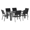 thumbnail image 3 of Mainstays Cobble Hill 7-Piece Steel Outdoor Dining Set, Black, 3 of 10