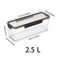 thumbnail image 3 of TIELUTT Airtight Pasta Pantry Container Airtight Food Storage Rice Storage Small Food Storage Containers with Lids Kitchen Storage Containers Glass Air Tight Container Food Storage Containers for Fri, 3 of 4