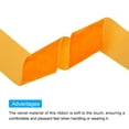 thumbnail image 3 of Unique Bargains Velvet Ribbon 1 1/2 Inch x 25 Yard Single Face Spool Silky DIY Crafts Gift Wrapping Bow Decoration Orange, 3 of 5