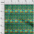 thumbnail image 2 of oneOone Cotton Flex Dark Green Fabric African Aztech Craft Projects Decor Fabric Printed By The Yard 40 Inch Wide, 2 of 4