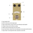 thumbnail image 4 of DK Chorus Pedal Electric Guitar Effects Pedal True Bypass Metal Shell DC 9V 6.35mm Input/Output Interface Mini Guitar Chorus Effector, 4 of 9