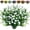 🔥 White, variant on Sentmoon Artificial Flowers Fake Flower Artificial Flowers 8 Bundles Fake Flowers No Fade Faux Plastic plants