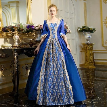UPPADA Robe Victorienne Grande Taille pour Femmes à Laçage Manches Évasées Robe de Bal avec Corset Soirée Maxi Robes Vintage Robe Cocktail Robes de Mariage Vêtements Soldes Liquidation Femmes