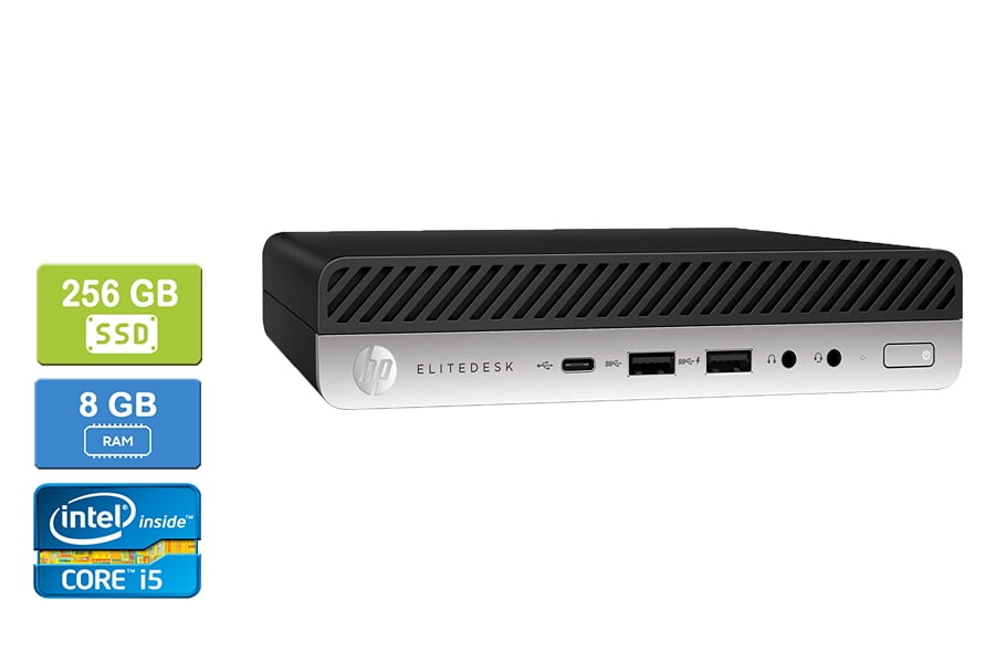 Refurbished: HP 800 G3 Intel Core i5-6500T 8GB 256GB SSD Win 10 Pro