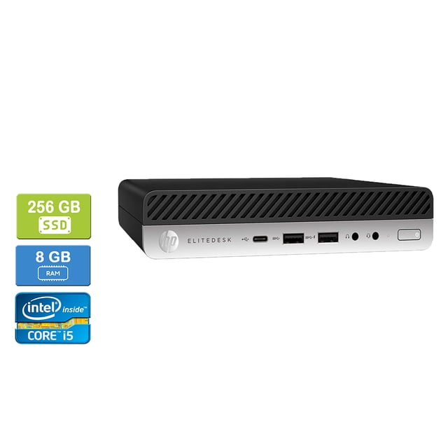 Refurbished: HP 800 G3 Intel Core i5-6500T 8GB 256GB SSD Win 10 Pro