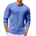 thumbnail image 1 of Jalioing Men's Crew Neck Sweaters Casual Basic Long Sleeve Pullover Sweater Fall Winter Solid Color Knit Shirts, 1 of 5