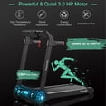 thumbnail image 4 of Gymax Folding Electric Treadmill 3.0HP Exercise Running Machine w/ App Control Red, 4 of 10