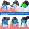 thumbnail image 3 of Replacement Toothbrush Heads Fits Oral B Braun for Precision/Precision Clean PRO/Sensitive/Cross Clean Replacement Brush Heads (BALCK-6-A, Medium), 3 of 6