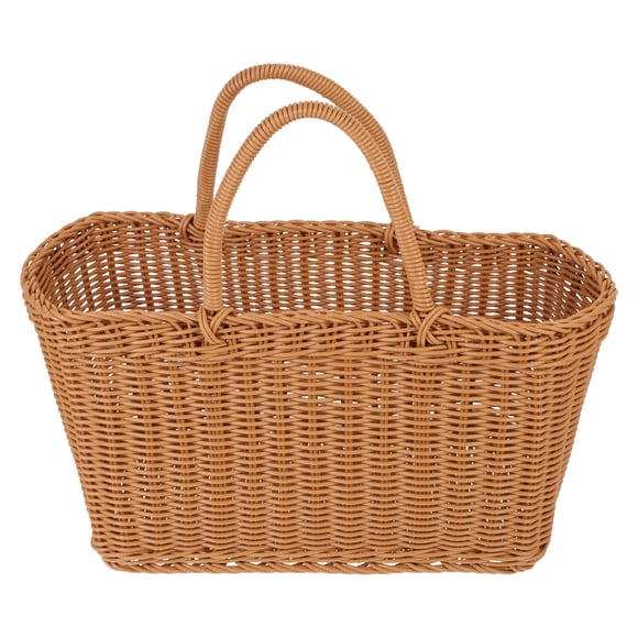 SHISUYAN 1pc Portable Vegetable Storage Basket Rural Style Storage Basket Outdoor Basket