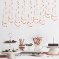 thumbnail image 3 of Becaristey 6pcs Set Streamers Decorations Party Streamers Gold Streamers Party Decorations Ceiling Decorations For Birthday Party Orange 27.5 inch 1Set, 3 of 6