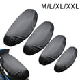 thumbnail image 5 of Motorcycle Rain Seat Cover Universal Flexible Waterproof Saddle Cover Black, 5 of 5