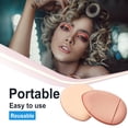 thumbnail image 4 of Female Facial Powder Foundation Puff Reusable Make Up Dry Wet Concealer Sponge Cosmetics Universal Household Professional Light Brown, 4 of 8