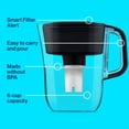 thumbnail image 4 of Brita Small 6 Cup Denali Water Filter Pitcher with 1 Brita Standard Filter, Made Without BPA, Black, 4 of 11