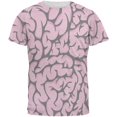 thumbnail image 1 of Halloween Pink Brains Costume Mens T Shirt, 1 of 2