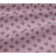thumbnail image 5 of oneOone Viscose Jersey Fabric Floral & Flying Swan Block Print Fabric By The Yard 60 Inch Wide, 5 of 5