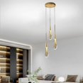 thumbnail image 2 of Crystal Pendant Light Modern LED Hanging Lamp Lighting Fixture Chandelier for Dining Room Kitchen Foyer 3 Head, 2 of 8