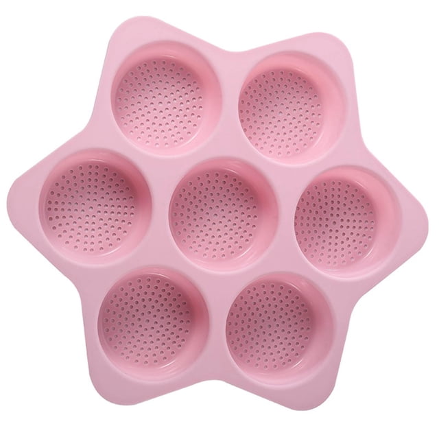 RKSTN Kitchen Utensils Set Kitchen Essentials Baking Tool Easy To Release Baking Pan Household Loaf Pan Silicone Hamburger Bun 7 Cavity Kitchen Decor