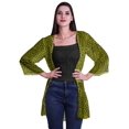 thumbnail image 1 of Moomaya Viscose Georgette Printed Short Shrug Long Sleeves Cardigans For Women, 1 of 5