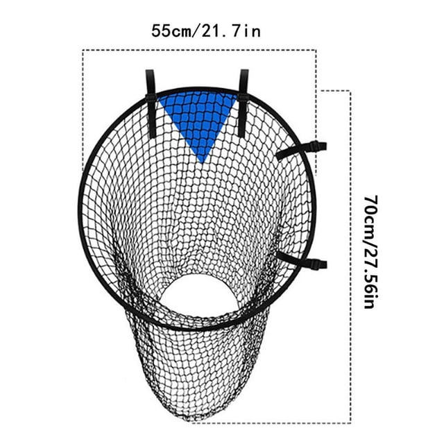 Kids Soccer Goal Top Bins Football Goal Net with Adjustable Straps, Training Aid to Improve Shooting Accuracy for Kids School Garden Gym Practice