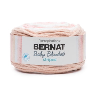 Bernat® Baby Blanket Stripes™ Yarn, Polyester #6 Super Bulky, 10.5oz/300g, 220 Yards