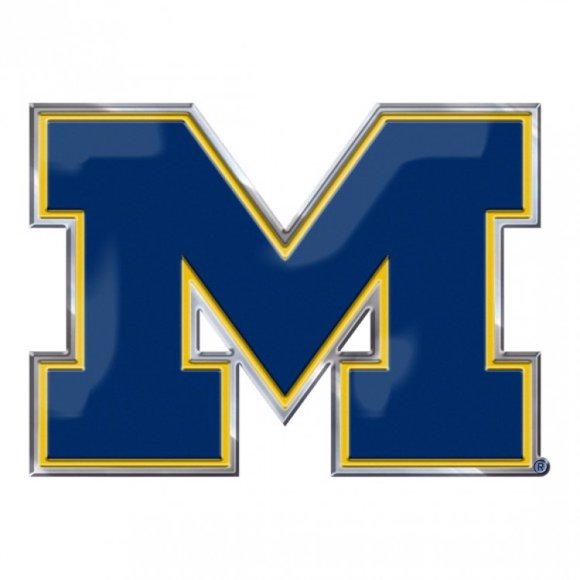 Michigan Wolverines Emblème Auto Couleur Complète