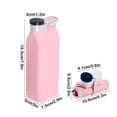 thumbnail image 3 of Fwttom Home Decor Food Grade Silicone Foldable Water Bottle 20 Ounces Foldable Water Bottle for Travel Sports Water Bottle with Three-Layer Leak Proof Function, 3 of 6