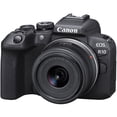 thumbnail image 2 of Canon EOS R10 Mirrorless Camera with 18-45mm Lens 5331C009 2 x Sony 64GB TOUGH SD Card Filter Kit Bag Charger 2 x LPE17 Battery Card Reader LED Light Corel Photo Software International Model, 2 of 9