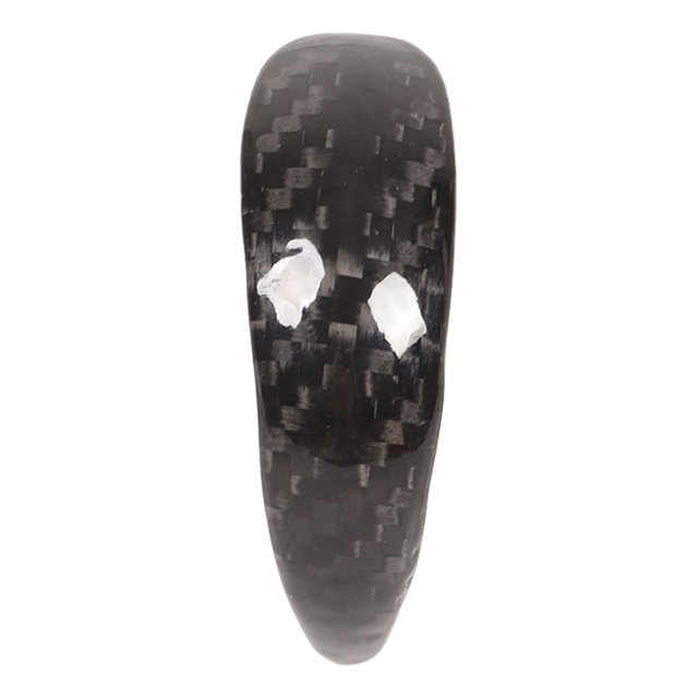 Gear Knob Cover Trim, Back Adhesive Carbon Fiber Gear Knob Sticker Interior Decoration For Car