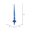thumbnail image 3 of Vickerman M183302G Ornement de Finial de Coupole à Paillettes Bleues de 12 Po, 3 par Sac, 3 of 3