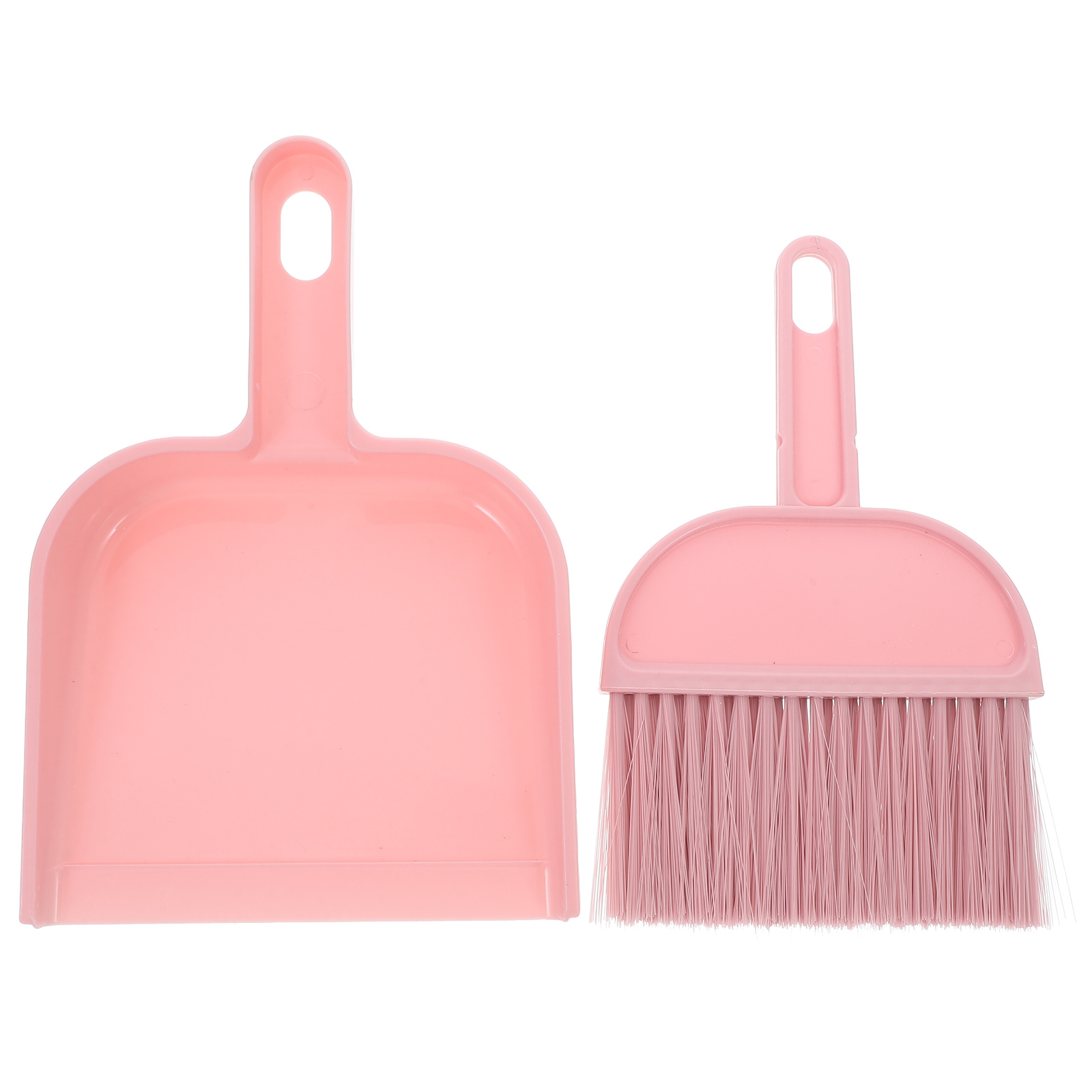 KAKOWELY kids broom set Small Broom And Dustpan Set dusts Pan And Brush Set Hand Mini Broom And Dustpan Set For Tabletop Keyboards Clean Pet Cages Pink8.07"X5.71"X1.18"