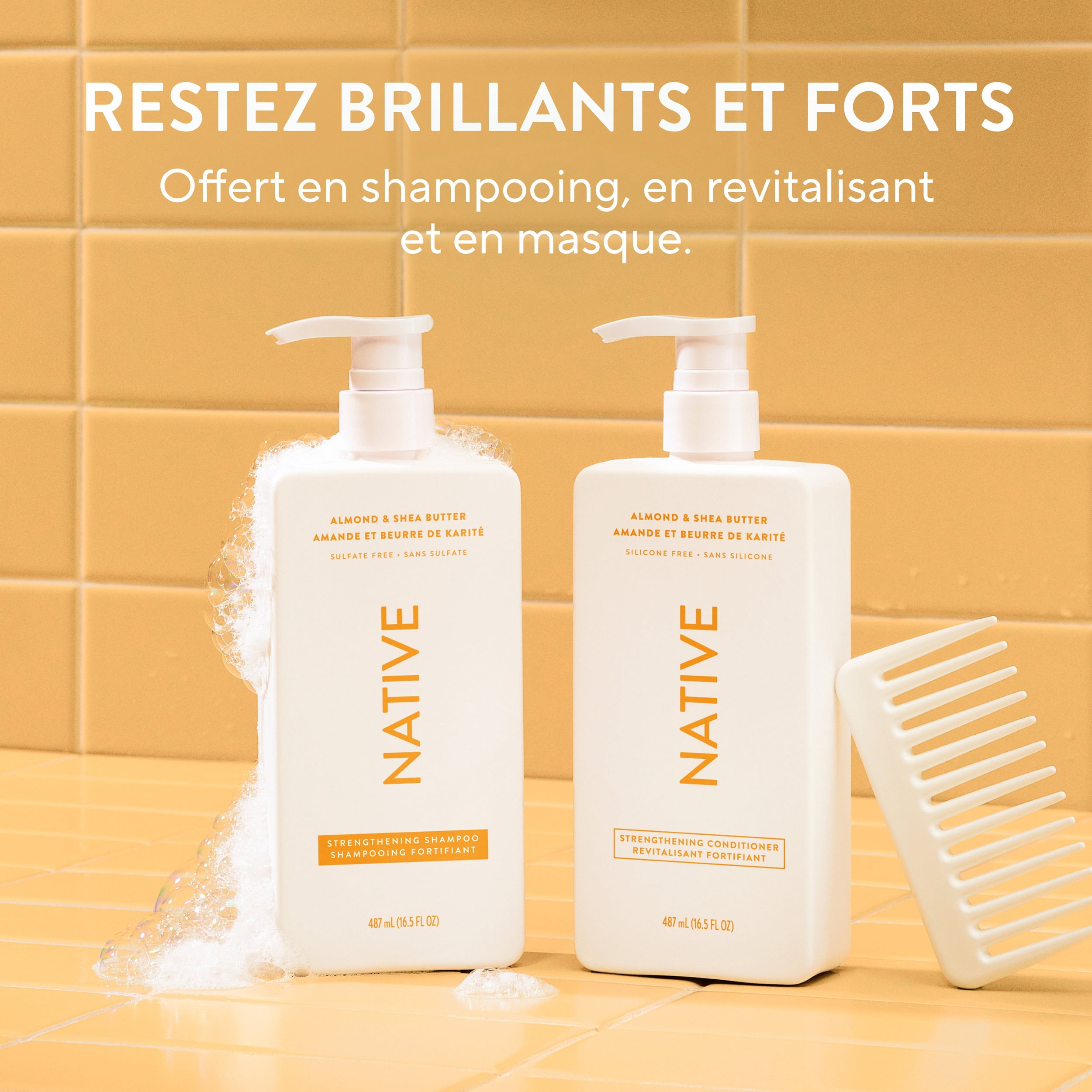 Revitalisant fortifiant Native, Amande et beurre de karité, 487 mL