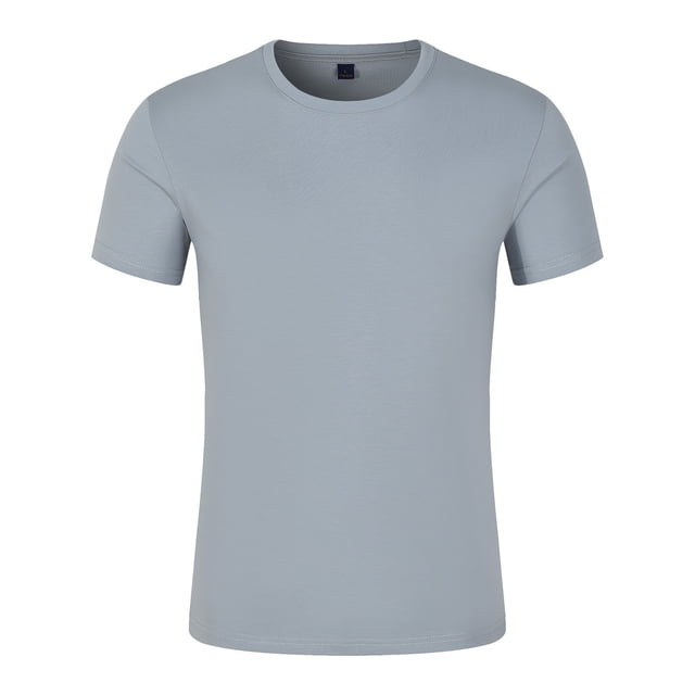 T-shirt Col Rond Homme Coton Mercerisé Manches Courtes Été