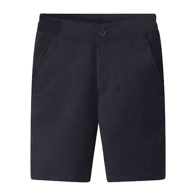 Toddler Boys Dress Shorts Straight Wide Leg Pants Solid Color Pull on Summer Shorts
