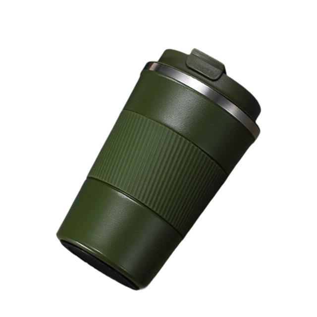 Lipstore Travel Coffee Mug Beverage Container Cold and Hot Simple Portable Coffee Cup Green 510ml
