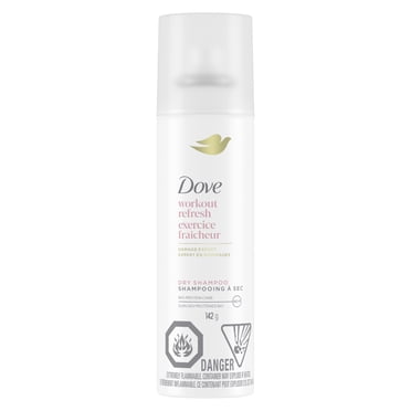 Dove Shampooing à Sec Exercice Fraîcheur Amidon de Manioc 100 % Naturel, 142 g