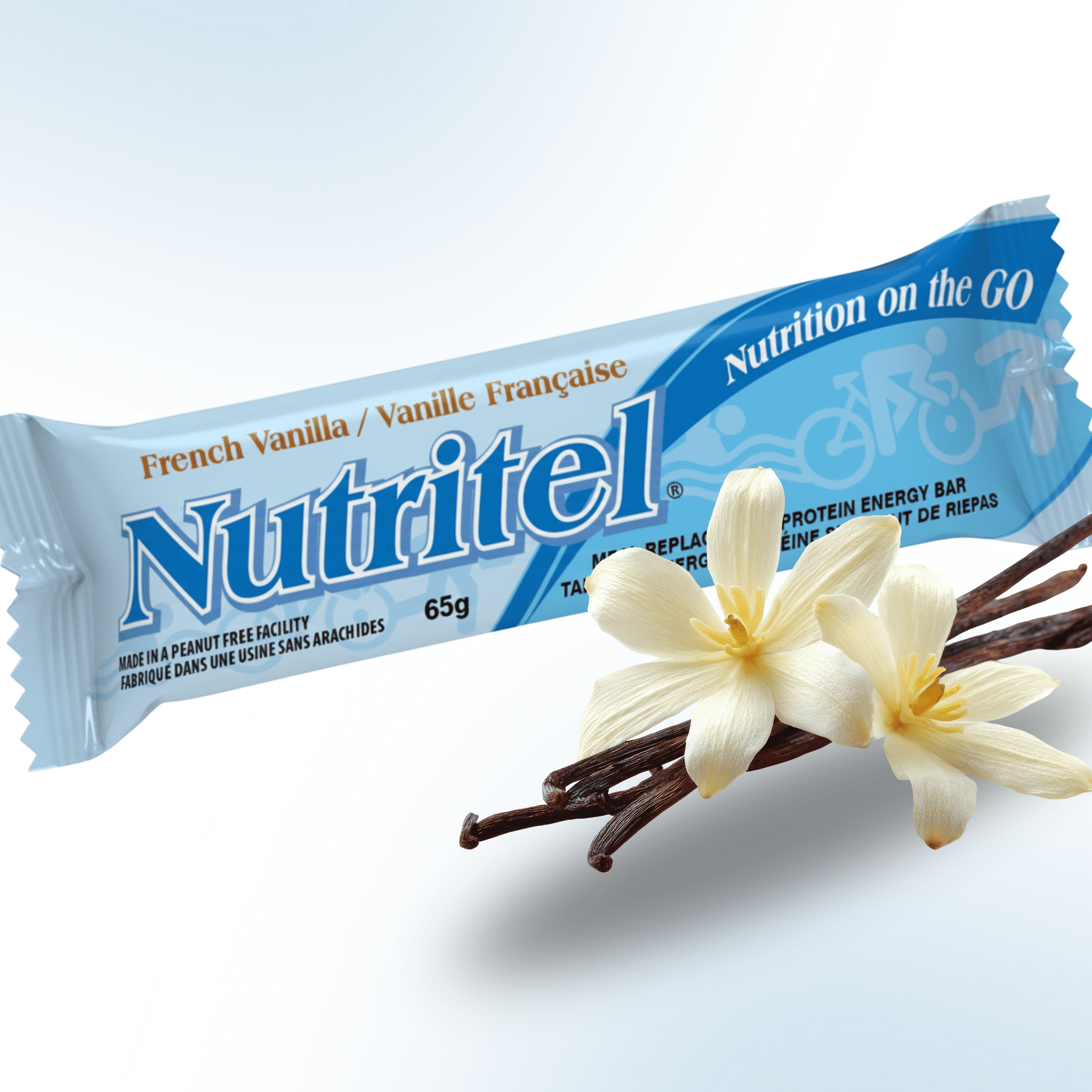 Nutritel - French Vanilla - Meal Replacement Portein Energy Bar - 12 Pack