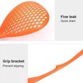 thumbnail image 3 of Strainer Long Handle Heat-resistant Kitchen Skimmer Sifter Plastic Cooking Sieve Scoop Spoon, Orange, 3 of 8