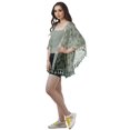 thumbnail image 3 of Moomaya Boléro Ouvert Imprimé Manches Kimono Imprimé Couverture de Plage pour Femmes, 3 of 5