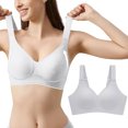 thumbnail image 2 of Women's Comfortable Adjustable Steel Ring V Neck T Shirt Bra, 2 of 6