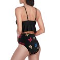 thumbnail image 3 of RKSTN Tankini Set for Women Swimsuits Ruffled High Waisted Tummy Control Knot Adjustable Straps Backless Bathing Suits, 3 of 6