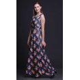 thumbnail image 2 of Bimba Robe Longue Maxi à Imprimé Floral pour Femme, Col Rond, Robe de Soirée - Moyen, 2 of 6