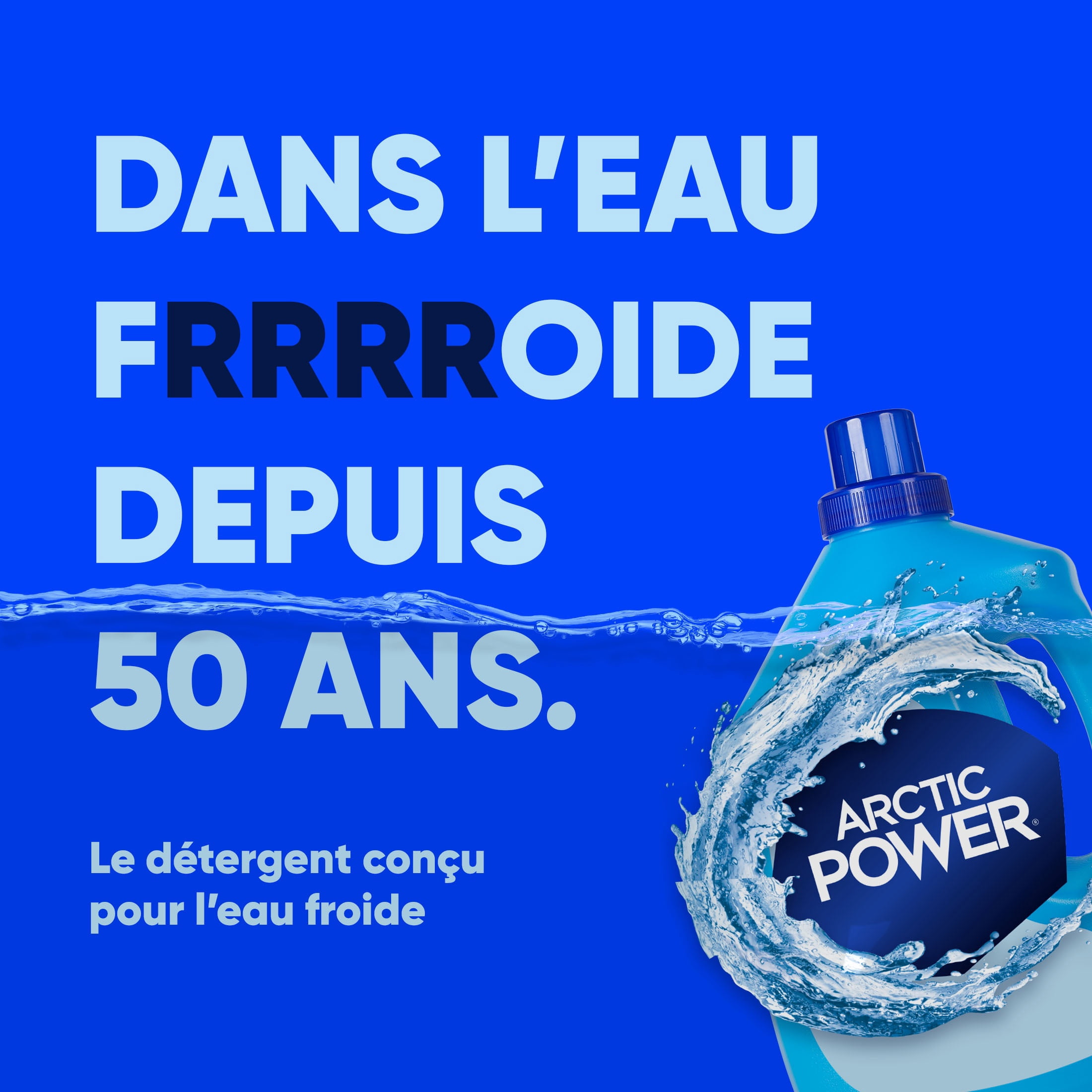 Arctic Power Détergent à Lessive Liquide Fraîcheur Cascade, 3.96 Litres, 100 Brassées