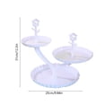 thumbnail image 3 of Fruit Plates Living Room Coffee Table Household Transparent Candy Dessert Rack Party Wedding Front Desktop Placed Snack Dessert Tray Tiers Dessert Stand, 3 of 6