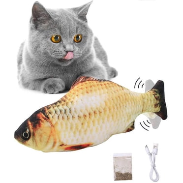 Cat Toys Fish for Indoor Cats - USB Floppy Fish Cat Dog Toy