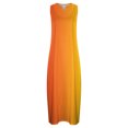 thumbnail image 5 of EQWLJWE Longue Robe pour Femmes Femmes Décontractée Ample Imprimée Robe Débardeur Plage Col en V avec Poche Robe d'Été Sans Manches Robes, 5 of 5