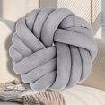 thumbnail image 3 of YAOMOBB Handmade Throw Pillows Breathable Knot Pillow Ball Round Handmade Throw Pillows with Braided Design, 3 of 6