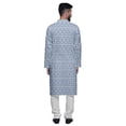 thumbnail image 3 of Atasi Printed Designer Rayon Button Down Casual Kurta With Pajama For Men, 3 of 4