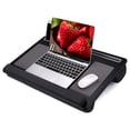 thumbnail image 1 of Extra Large Lap Laptop Desk- Home Office Portable LapDesk with Mouse Pad & Wrist Rest for Notebook/MacBook/Tablet, Sofa Bed Working, Writing, Drawing, 1 of 6
